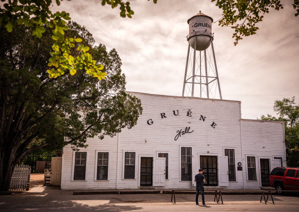 A view of Gruene Hall in Texas.